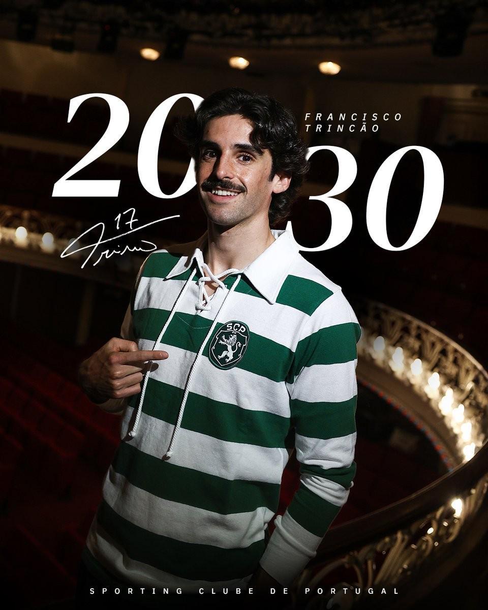 乐鱼网站-官方：26岁葡萄牙国脚特林康与葡萄牙体育续约至2030年